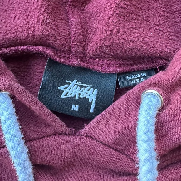Lightweight Made In USA Stussy Hoodie - Picture 3 of 5